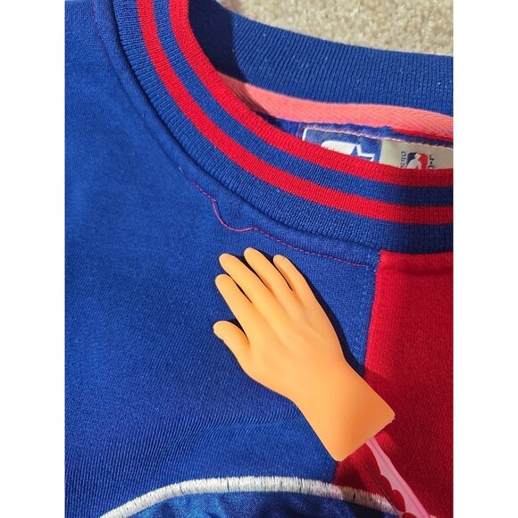 Vintage Starter Detroit Pistons Sweatshirt 80's Color Block Embroidered Men's XL - Picture 16 of 16